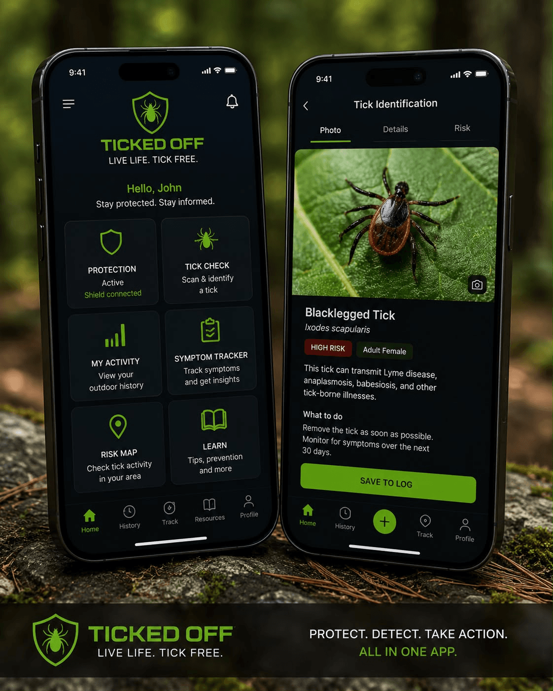 TickedOff app — tick identification and exposure logging